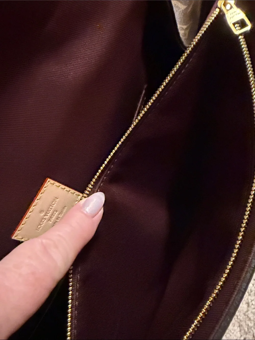 Louis Vuitton Monogram Top Handle Satchel in Brown and Gold